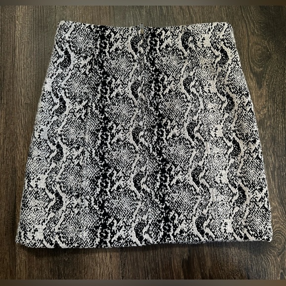 Free People Snakeskin Print Mini Skirt -2 - Picture 3 of 15